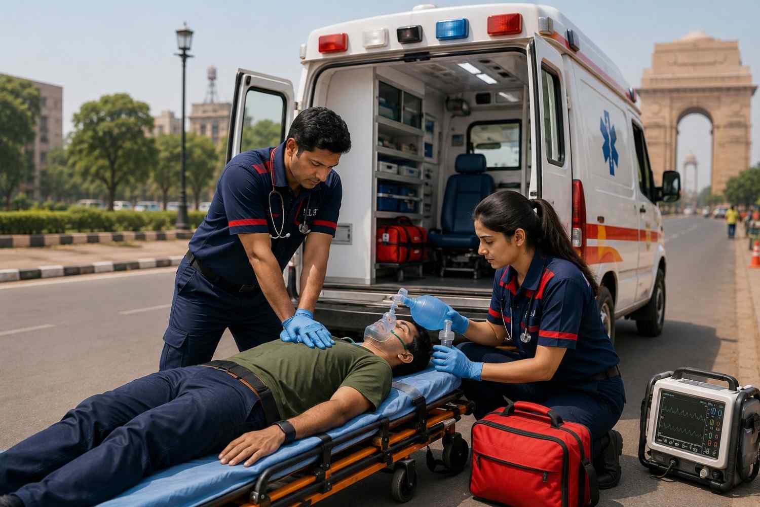 Basic Life Support Ambulance Service in Delhi