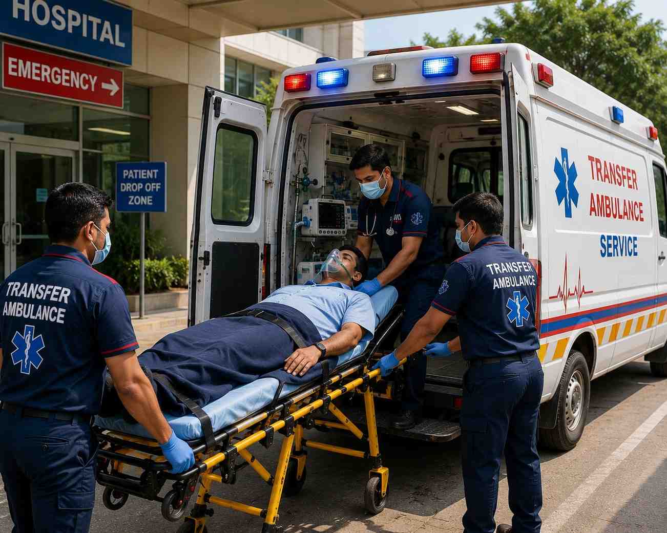 Transfer Ambulance Service in Delhi
